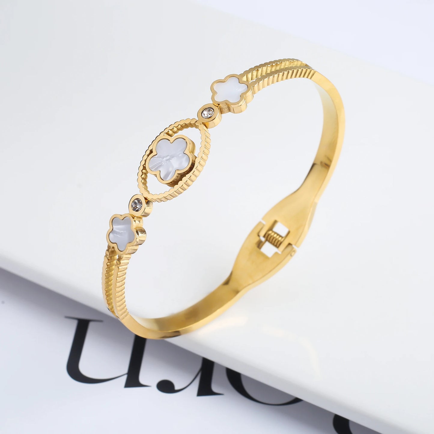 Gem Charm Bangle